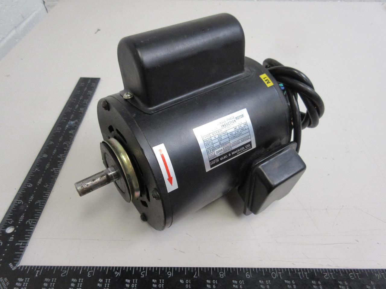 Ganfon BSRWMI 0.4 HP Single Phase Induction Motor 80S T90447